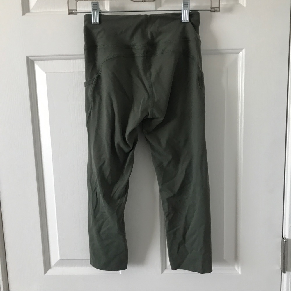 3/$15 Tough mode olive green workout Capri pants (P2) - Picture 2 of 9